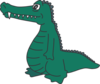 Standing Alligator Clip Art
